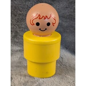 Vintage 1974 Fisher Price Little People Yellow Big Chunky Jumbo Figure‎